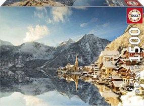 Παζλ Educa Winter in Hallstatt, Austria 1500 Τεμάχια
