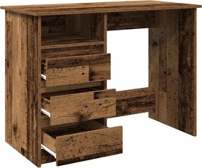 vidaXL Γραφείο Μαύρο 102x50x75 εκ. από Επεξεργασμένο Ξύλο