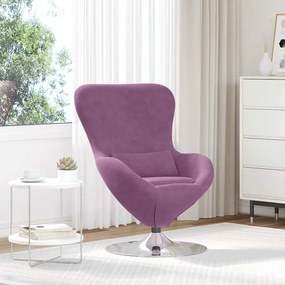 vidaXL Κάθισμα-αυγό Μοβ 63 x 73 x 90 εκ Βελούδο