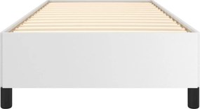vidaXL Πλαίσιο Κρεβατιού χωρίς Στρώμα Λευκό 100x200 εκ. από Συνθετικό Δέρμα