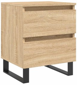 vidaXL Κομοδίνο Sonoma Δρυς 40 x 35 x 50 εκ. από Επεξεργ. Ξύλο