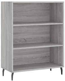 vidaXL Ντουλάπι Γκρι Sonoma 69,5 x 34 x 180 εκ. Επεξεργασμένο Ξύλο