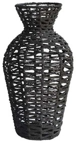 Βάζο 00.06.61352 Φ20x39cm Raffia Black Raffia