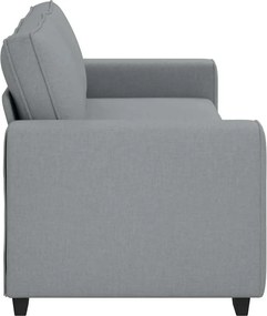 vidaXL Τριθέσιος Καναπές Ανοιχτό Γκρι 220x77x82 εκ. Ύφασμα