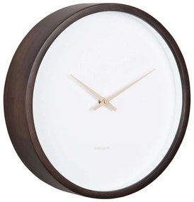 Ρολόι Τοίχου Ancho KA5927DW Φ32,6x8cm Dark Brown Karlsson Wood