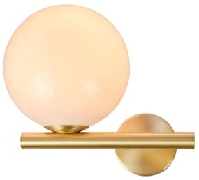 Φωτιστικό Τοίχου 1996 D: 23 H:20 L:17.5 Gold Metal, Glass