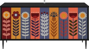 vidaXL Ντουλάπι TV ESSEN 102 x 33 x 51 εκ Μαύρη Δρυς