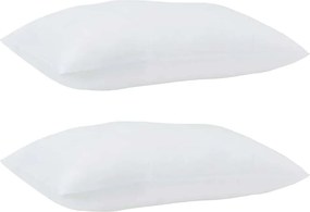 vidaXL Μαξιλάρι με μαξιλάρι 2 pcs Λευκό 61 x 41 x 20 εκ Πολυεστέρας