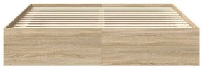 vidaXL Πλαίσιο Κρεβατιού Sonoma Δρυς 180 x 200 εκ. Super King