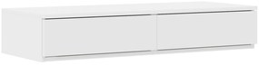 vidaXL Κιβώτια Κρεβατιών Λευκού Χρώματος 100x36,5x16,5 εκ. Φτιαγμένα από Ξύλο