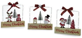 Διακοσμητικό Merry Christmas Με Φως 18x2x17cm Σε 3 Σχέδια