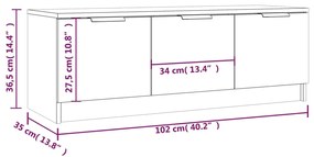 ΈΠΙΠΛΟ ΤΗΛΕΟΡΑΣΗΣ ΜΑΥΡΟ 102X35X36,5 ΕΚ. ΕΠΕΞΕΡΓΑΣΜΕΝΟ ΞΥΛΟ 811359