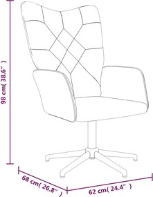 vidaXL Πολυθρόνα Relax Σχέδιο Patchwork Υφασμάτινη