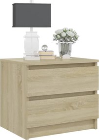 vidaXL Κομοδίνο Sonoma Δρυς 50 x 39 x 43,5 εκ. από Επεξ. Ξύλο