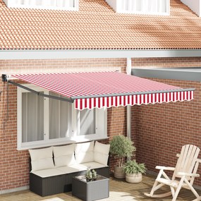vidaXL Σκηνίτσα Αναδιπλούμενη Striped Κόκκινο και Λευκό 300 x 250 εκ