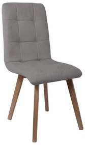 Καρέκλα Τραπεζαρίας NEW T-17 Fylliana Γκρί με Grey oak πόδια 42x48x87εκ. 2αδα 42x48x87 εκ.