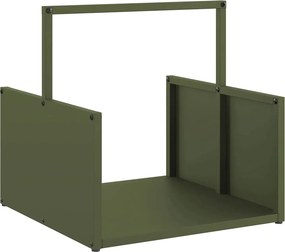 vidaXL Ράφι Καυσόξυλων 40x40x40 εκ. Χάλυβας ψυχρής έλασης