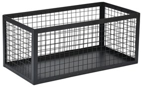 Καλάθι Αποθήκευσης Και Οργάνωσης Cage 02-27667 30x15.5x13cm Black Estia Μέταλλο