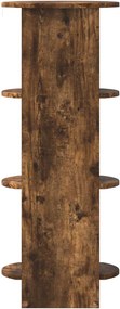 vidaXL Βοηθητικό ντουλάπι Καπνιστή Δρυς 40 x 40 x 100 cm