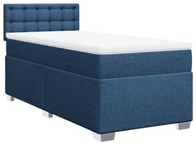 ΚΡΕΒΑΤΙ BOXSPRING ΜΕ ΣΤΡΩΜΑ ΜΠΛΕ 100 X 200 ΕΚ. ΥΦΑΣΜΑΤΙΝΟ 3288119