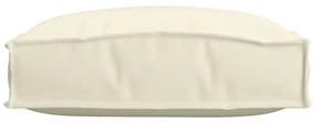 vidaXL Μαξιλάρι παλέτας για κάθισμα 4 pcs Κρεμ 40 x 40 x 8 εκ.
