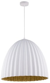 Φωτιστικό Οροφής Telma L 70 32029 58x70 White-Gold Sigma Lighting Υαλοβάμβακας