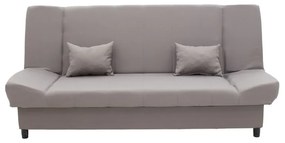 Καναπές κρεβάτι Tiko pakoworld 3θέσιος με αποθηκευτικό χώρο ύφασμα γκρι 200χ85χ90εκ - Ύφασμα - 078-000017
