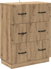 vidaXL Ντουλάπι με Συρτάρια 66 x 34,5 x 87 εκ. Επεξεργασμένο Ξύλο