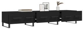 vidaXL Έπιπλο Τηλεόρασης Μαύρο 150x36x30 εκ. από Επεξεργασμένο Ξύλο