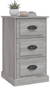 vidaXL Κομοδίνο Γκρι Sonoma 39x39x67 εκ. από Επεξεργασμένο Ξύλο