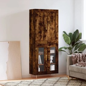 vidaXL Ντουλάπι Καπνιστή Δρυς 69,5x34x180 εκ. από Επεξεργασμένο Ξύλο