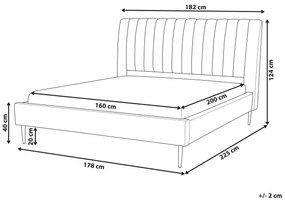 Κρεβάτι Berwyn 1006, Διπλό, Πράσινο, 160x200, Ταπισερί, Τάβλες για Κρεβάτι, 182x225x124cm, Ξύλο: Λεύκα | Epipla1.gr