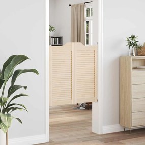 vidaXL Πόρτες Swing 2 pcs Φυσικό Μασίφ Ξύλο Πεύκου