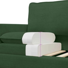 vidaXL Σετ Καναπέ 2 pcs Τζαγκουάρ Πράσινο Ύφασμα