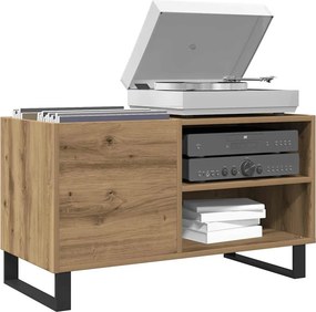 vidaXL Δισκοθήκη Δρυς τεχνίτης 84,5x38x48 εκ. από Επεξεργασμένο Ξύλο