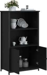 vidaXL Ντουλάπι Μαύρο 62 x 32 x 103,5 εκ. από Επεξεργασμένο Ξύλο