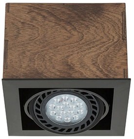 Φωτιστικό Οροφής - Σποτ Box 7648 1xGU10 15W Antique Nowodvorski Μέταλλο,Ξύλο
