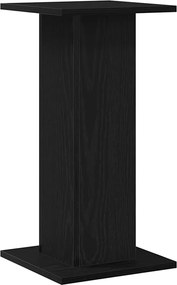 vidaXL Βάση φυτών 2 pcs Μαύρη Οξυά 30 x 30 x 60 cm Επεξεργασμένο ξύλο