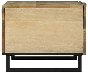 vidaXL Τραπεζάκι σαλονιού - 80 x 50 x 40 εκ., Μασίφ Ξύλο Μάνγκο
