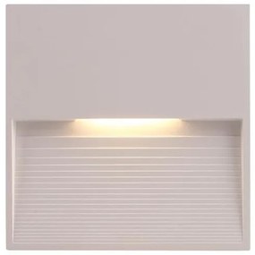 Απλίκα Φωτιστικό Τοίχου SLIM LED 3W 120X120X12 3000K IP65 145-52101 Eurolamp 145-52101 Λευκό