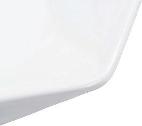 vidaXL Νιπτήρας Λευκός 41 x 36,5 x 12 εκ. Κεραμικός