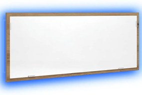 vidaXL καθρέφτης μπάνιου LED Artisan Oak Κατασκευασμένο ξύλο