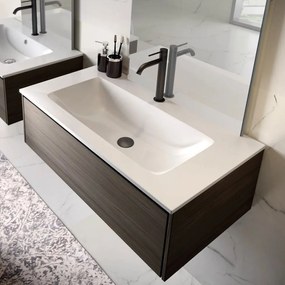 Νιπτήρας Ένθετος Επίπλου Deciso 100 White BDDEC100WH 100,5x46x12cm Karag Τεχνογρανίτης
