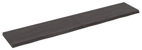 Πάγκος Μπάνιου Σκούρο Καφέ 160x30x(2-4) εκ. Επεξεργ. Μασίφ Ξύλο - Γκρι