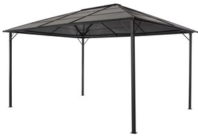 vidaXL Κιόσκι με Οροφή Μαύρο 4 x 3 x 2,6 μ. από Αλουμίνιο