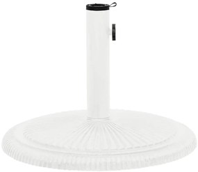 vidaXL Βάση Ομπρέλας Λευκή 45 x 45 x 30 εκ. από Χυτοσίδηρο