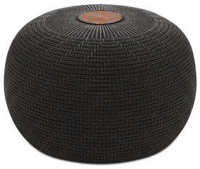 Σκαμπό - Πουφ Knit Megapap πλεκτό χρώμα ανθρακί Φ47x35εκ. - GP052-0125,1