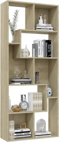 vidaXL Βιβλιοθήκη Χρώμα Sonoma Δρυς 67x24x161 εκ. από Επεξ. Ξύλο