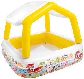 INTEX Φουσκωτή Πισίνα με Σκίαστρο 157 x 157 x 122 εκ.