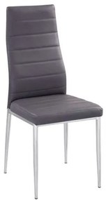 Καρέκλα Jetta ΕΜ966Χ,84 Grey Σετ 4τμχ Ξύλο,Ύφασμα